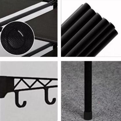 Imagem de Cabideiro organizador portátil com sapateira e ganchos