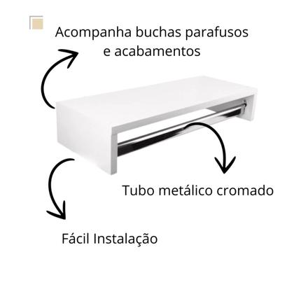 Imagem de Cabideiro P/ Loja De Roupa Arara Quarto Organizador Madeira