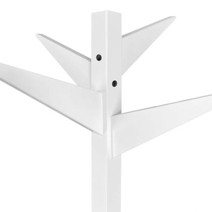 Imagem de Cabideiro Para Closet Rangifer Mancebo De Madeira Com Roupas