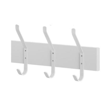 Imagem de Cabideiro Para Parede Madeira Industrial C/ 3 Ganchos Duplos