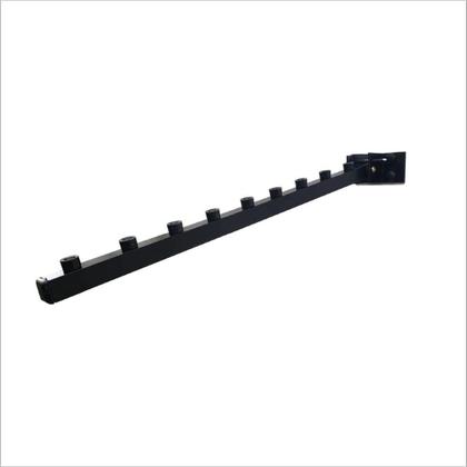 Imagem de Cabideiro para Roupas com suporte para 30 cabides com 113 Cm total fixo de parade duplo arituculado 54 cm cada Arara Pre