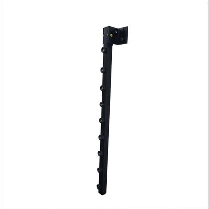 Imagem de Cabideiro para Roupas com suporte para 30 cabides com 113 Cm total fixo de parade duplo arituculado 54 cm cada Arara Pre