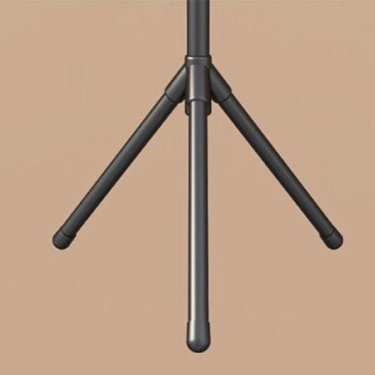 Imagem de Cabideiro portatil 9 ganchos mancebo desmontavel pendura roupas casaco chapeu bone arara preta casa banheiro closet