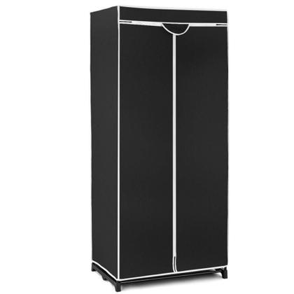 Imagem de Cabideiro Portátil Modular Preto com Prateleira e Sapateira