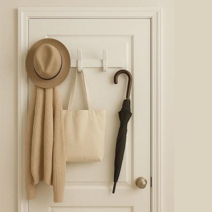 Imagem de Cabideiro Preto 3 Ganchos para Hall de Entrada