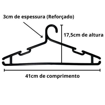 Imagem de Cabides para Roupas Kit 30 Unidades Reforçado