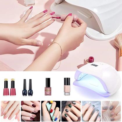 Imagem de Cabine 48W LED Secagem Unhas Acrigel Alongamento Esmalte Gel