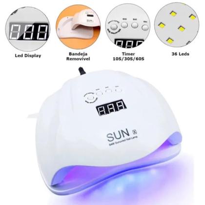Imagem de Cabine Led UV Sun X 54W 36 Leds Bivolt Nails Profissional
