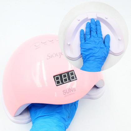 Imagem de Cabine sioux rosa modelo sun 5 led/uv 48w bivolt manicure
