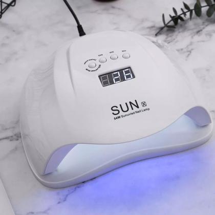 Imagem de Cabine Sun Five 48w Branca Secagem Unhas Gel Acrigel Bivolt