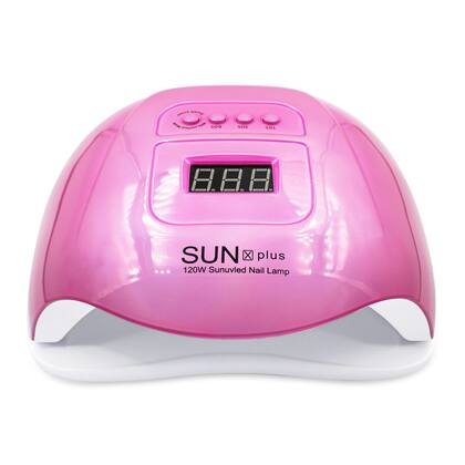 Imagem de Cabine SUN X Plus Led Uv 120W 36 Leds Unhas Gel Polygel Esmaltes, Rosa Metalizado, Bivolt 110v 220v