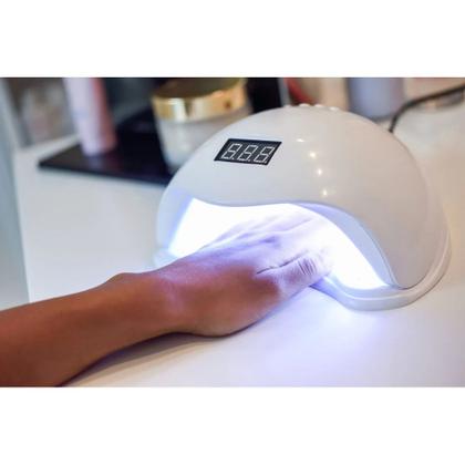 Imagem de Cabine Unha Profissional Com Sensor Led Uv Secagem Gel Acrigel Esmalte