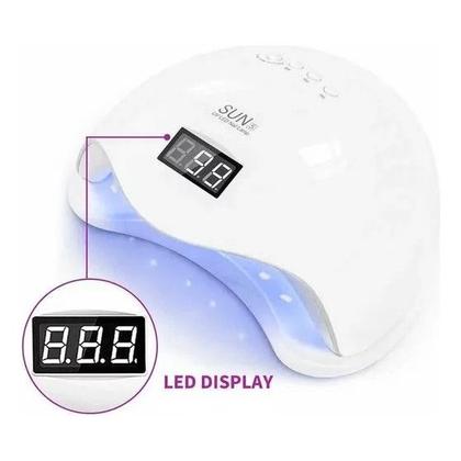 Imagem de Cabine Unha Profissional Com Sensor Led Uv Secagem Gel Acrigel Esmalte