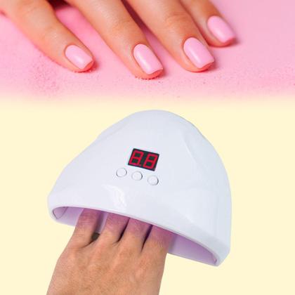Imagem de Cabine UV Led Para Secar Unhas Em Gel Esmaltação Estufa Lixadeira Lixa Elétrica Portátil Aparelho De Lixar Manicure