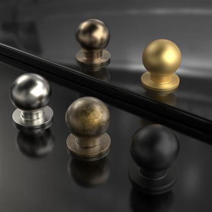 Imagem de Cabinet Knobs homdiy Champagne Bronze, pacote com 20, 2,5 cm de diâmetro