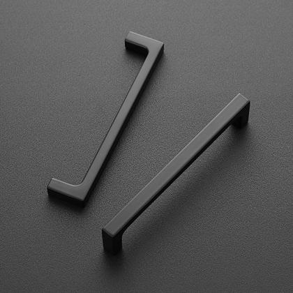 Imagem de Cabinet Pull Ravinte Matte Black, 12,7 cm, orifícios centrais, pacote com 35