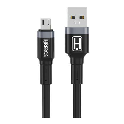 Imagem de Cabo 1.0M 3.0A Rush Turbo Hrebos USB X Micro USB-V8 HS-381