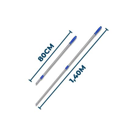 Imagem de Cabo 1.40M Telescópico de 2 Estágios Com Furo Bralimpia Limpeza Profissional Alongador Limpador Pisos Vidros