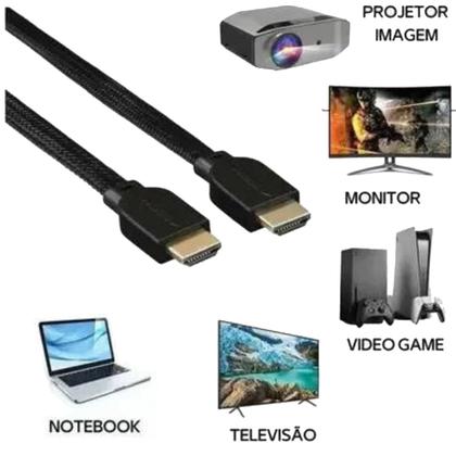 Imagem de Cabo 10metros Hdmi Blindado 1.4 Ethernet Full Hd 3d Envio Já HD10MT