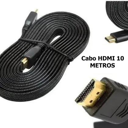 Imagem de Cabo 10metros Hdmi Blindado 1.4 Ethernet Full Hd 3d Envio Já HD10MT
