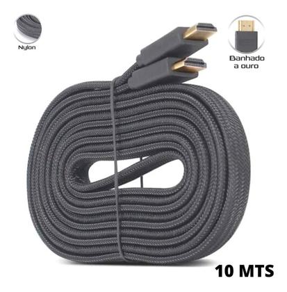 Imagem de Cabo 10metros Hdmi Blindado 1.4 Ethernet Full Hd 3d Envio Já HD10MT