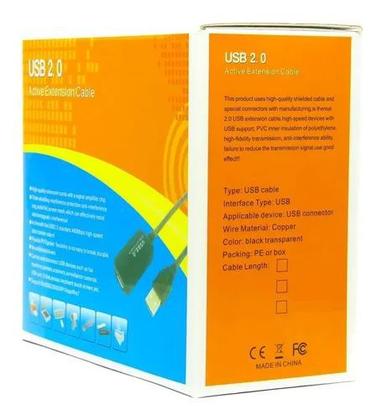 Imagem de Cabo 15m Extensor Usb 2.0 Ativo Amplificado 15 Metros