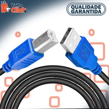 Imagem de Cabo 2.0 Usb compatível com Impressoras 1,5 Metros