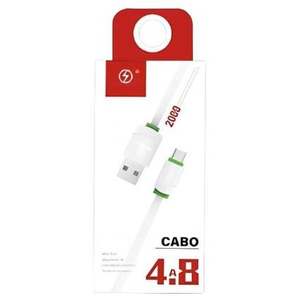 Imagem de Cabo 2 Metros Carregador TURBO Compatível com Samsung Galaxy A20S _ USB C