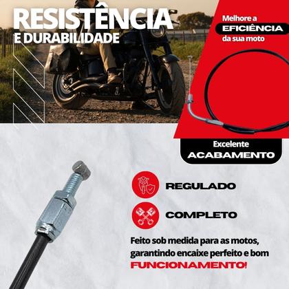 Imagem de Cabo Acelerador Tipo B Para Honda Xre 190 2016 Em Diante