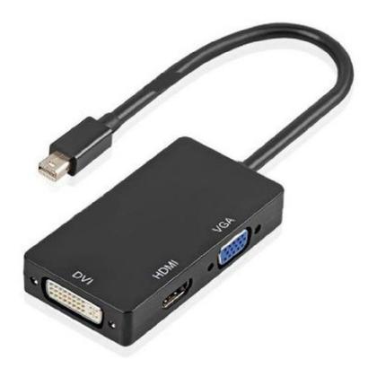 Imagem de Cabo adap e conversor mini DisplayPort 3 em1 hdmi dvi vga