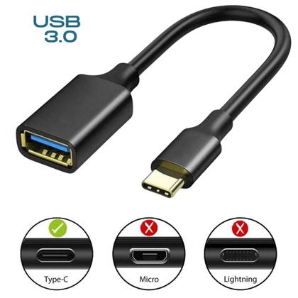Cabo Adaptador 3.0 Celular Tipo C Mouse Usb Conversor OTG Universal Compatível com Motorola Samsung Macbook - Original Imagem de Cabo Adaptador 3.0 Celular Tipo C Mouse Usb Conversor OTG Universal Compatível com Motorola Samsung Macbook