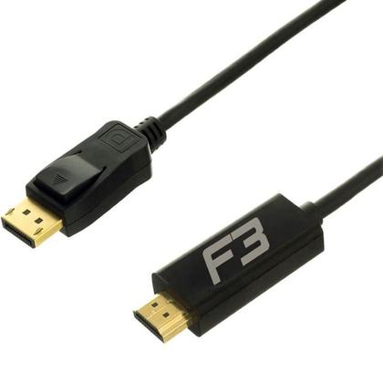 Imagem de Cabo Adaptador Conversor Displayport para HDMI F3, 1.8 Metros - JC- CB-DMI18