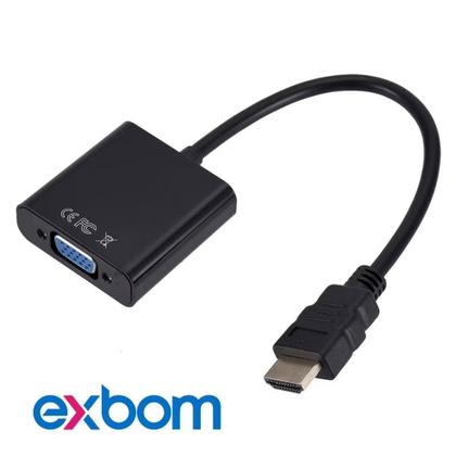 Imagem de Cabo Adaptador Conversor HDMI Para VGA Com Saída P2 Áudio