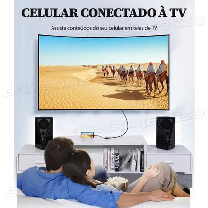 Imagem de Cabo Adaptador Conversor Tipo-C Para HDMI Tv Multitelas 4k