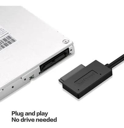 Imagem de Cabo Adaptador Conversor Usb X Mini Sata 2 Notebook Dvd Cd