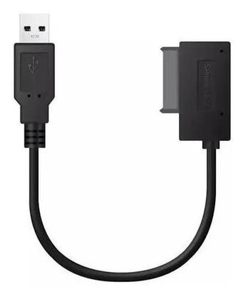 Imagem de Cabo Adaptador Conversor Usb X Mini Sata 2 Notebook Dvd Cd