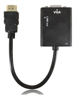Imagem de Cabo Adaptador converter hdmi para Vga Saída P2 De Áudio