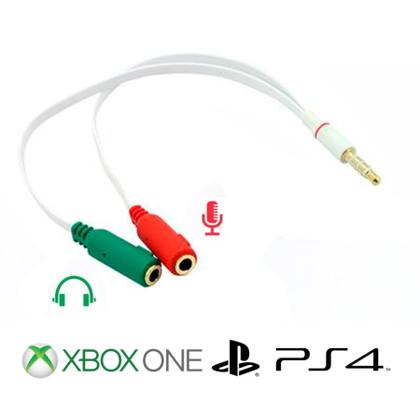 Imagem de Cabo Adaptador de Áudio para controle Fone de Ouvido e Controle de Video Game
