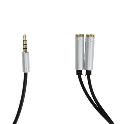 Imagem de Cabo Adaptador Divisor Fone E Microfone Y P2/P3 