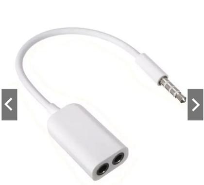 Imagem de Cabo Adaptador Duplicador 3,5mm Fone De Ouvido 2 Saídas P2 Novidade novo
