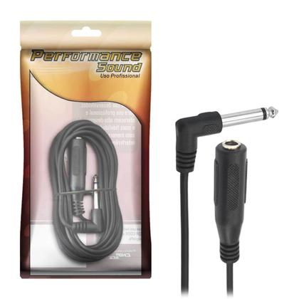 Imagem de Cabo Adaptador Extensor P10 Mono 90 Graus J10 Mono 3m