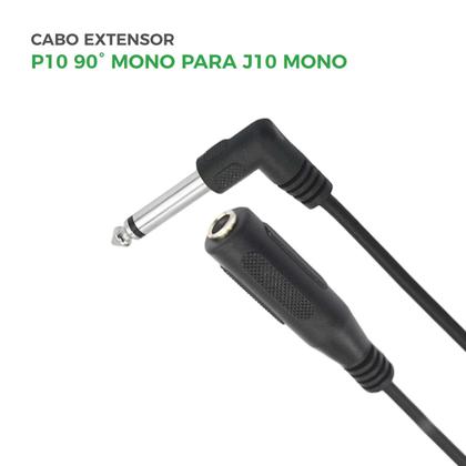 Imagem de Cabo Adaptador Extensor P10 Mono 90 Graus J10 Mono 3m