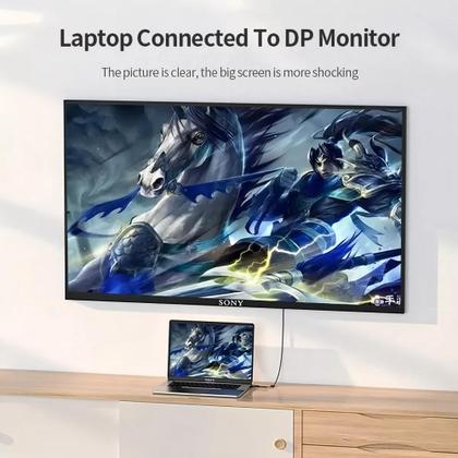 Imagem de Cabo Adaptador Hdmi Para Displayport 4k Hdmi Dp 1.8 Metros