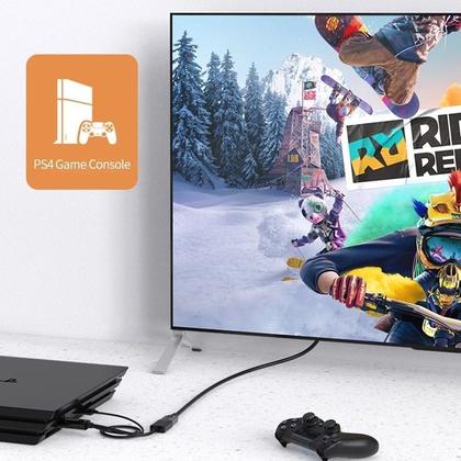 Imagem de Cabo Adaptador Hdmi Para Displayport 4k Hdmi Dp 1.8 Metros