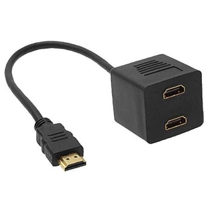 Imagem de Cabo Adaptador HLD HDMI para HDMI X2 Femea - Preto