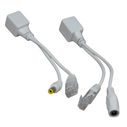 Cabo Adaptador Injetor Poe + Separador P4 Rj45 Macho Fêmea - Fontes Fc Imagem de Cabo Adaptador Injetor Poe + Separador P4 Rj45 Macho Fêmea
