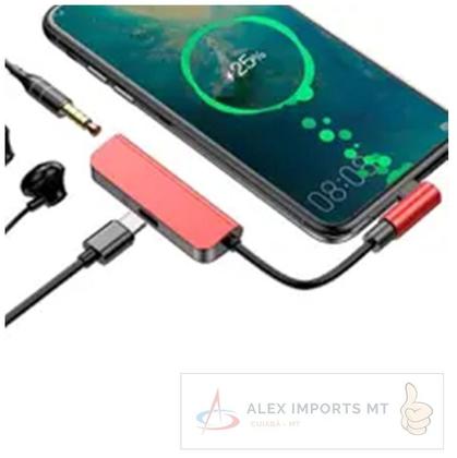 Imagem de Cabo Adaptador iPhone Carregador Ligtning E Fone Barato Bom