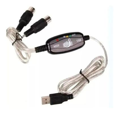Imagem de Cabo Adaptador Midi Interface Usb Conversor Audio Gravacao
