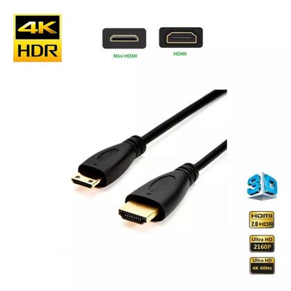 Imagem de Cabo Adaptador Mini Hdmi Macho X Hdmi Macho 1,5 M 4k Ultrahd