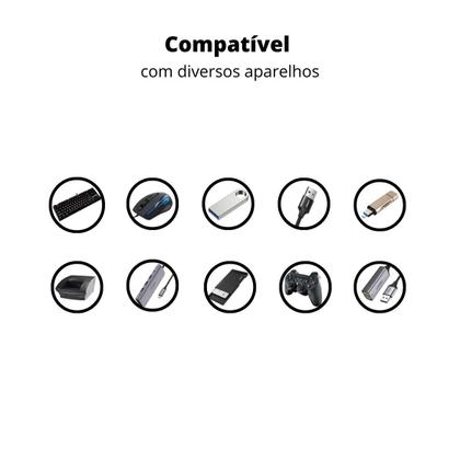 Imagem de Cabo Adaptador  OTG USB C Macho para USB Fêmea 3.0.